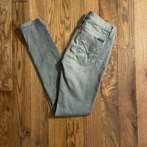 Hudson grey washed skinny jeans sz 26